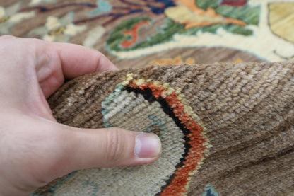 203 x 306 cm | Oriental Kawros brown Area Rug Afghan Hand Knotted Veg Dye Wool carpet