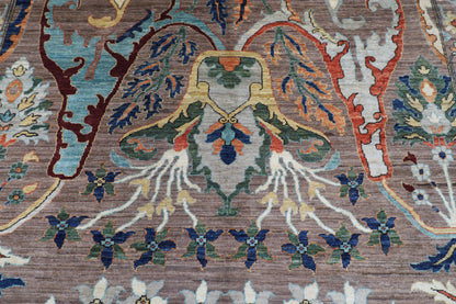 203 x 306 cm | Oriental Kawros brown Area Rug Afghan Hand Knotted Veg Dye Wool carpet