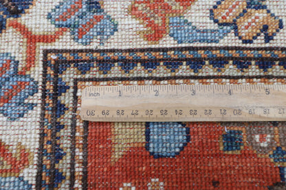 253 x 297 cm | Oriental Serapi Orange Area Rug Afghan Hand Knotted Veg Dye Wool carpet