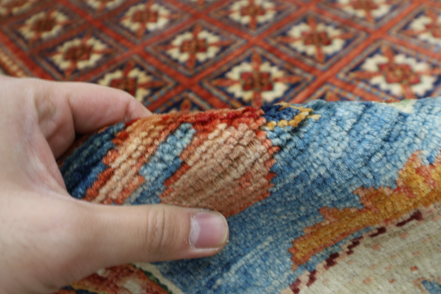 270 x 360 cm | Oriental Animal Tribal Area Rug Afghan Hand Knotted Veg Dye Wool carpet