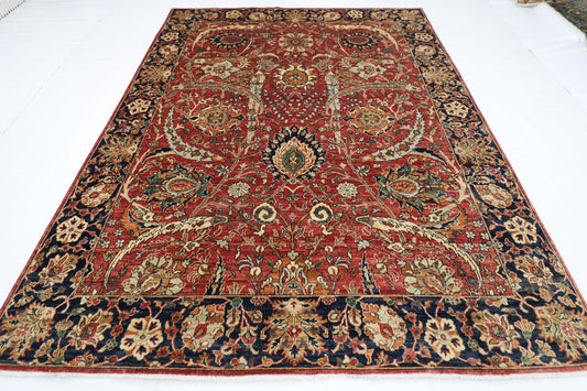 242 x 307 cm | Oriental Bidjar Red Area Rug Afghan Hand Knotted Veg Dye Wool carpet