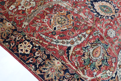 242 x 307 cm | Oriental Bidjar Red Area Rug Afghan Hand Knotted Veg Dye Wool carpet