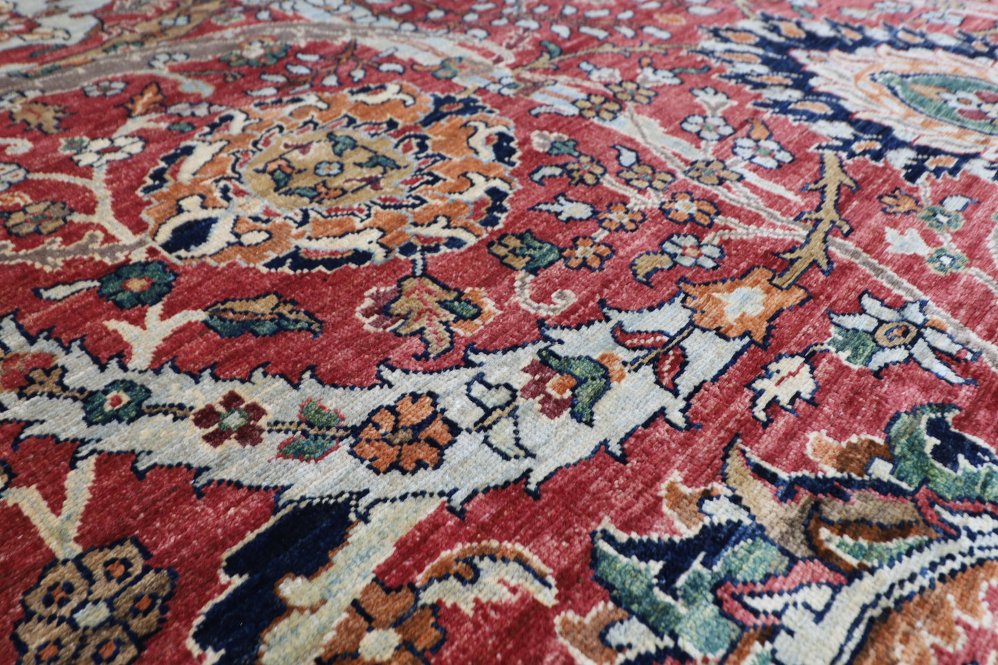 242 x 307 cm | Oriental Bidjar Red Area Rug Afghan Hand Knotted Veg Dye Wool carpet