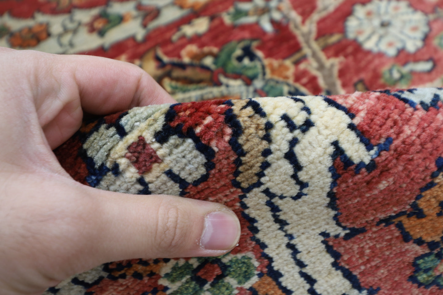 242 x 307 cm | Oriental Bidjar Red Area Rug Afghan Hand Knotted Veg Dye Wool carpet