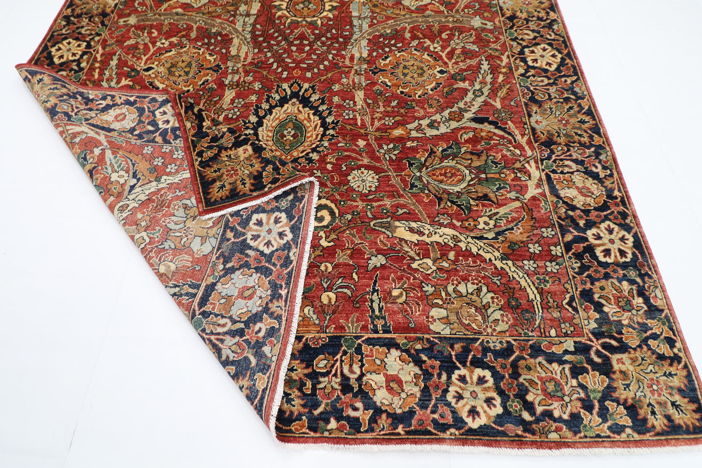 242 x 307 cm | Oriental Bidjar Red Area Rug Afghan Hand Knotted Veg Dye Wool carpet