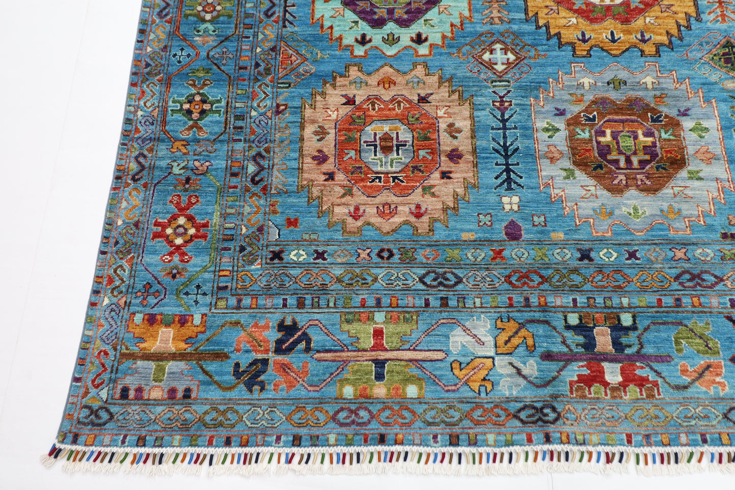 269 x 375 cm | Oriental Waziri Area Rug Afghan Hand Knotted Veg Dye Wool carpet