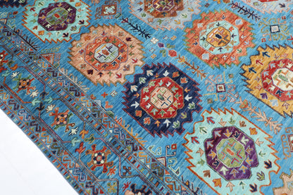 269 x 375 cm | Oriental Waziri Area Rug Afghan Hand Knotted Veg Dye Wool carpet
