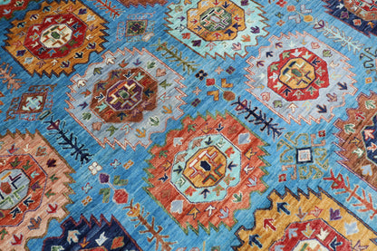 269 x 375 cm | Oriental Waziri Area Rug Afghan Hand Knotted Veg Dye Wool carpet