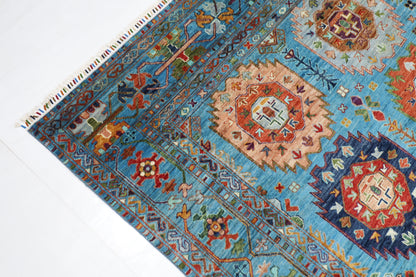 269 x 375 cm | Oriental Waziri Area Rug Afghan Hand Knotted Veg Dye Wool carpet
