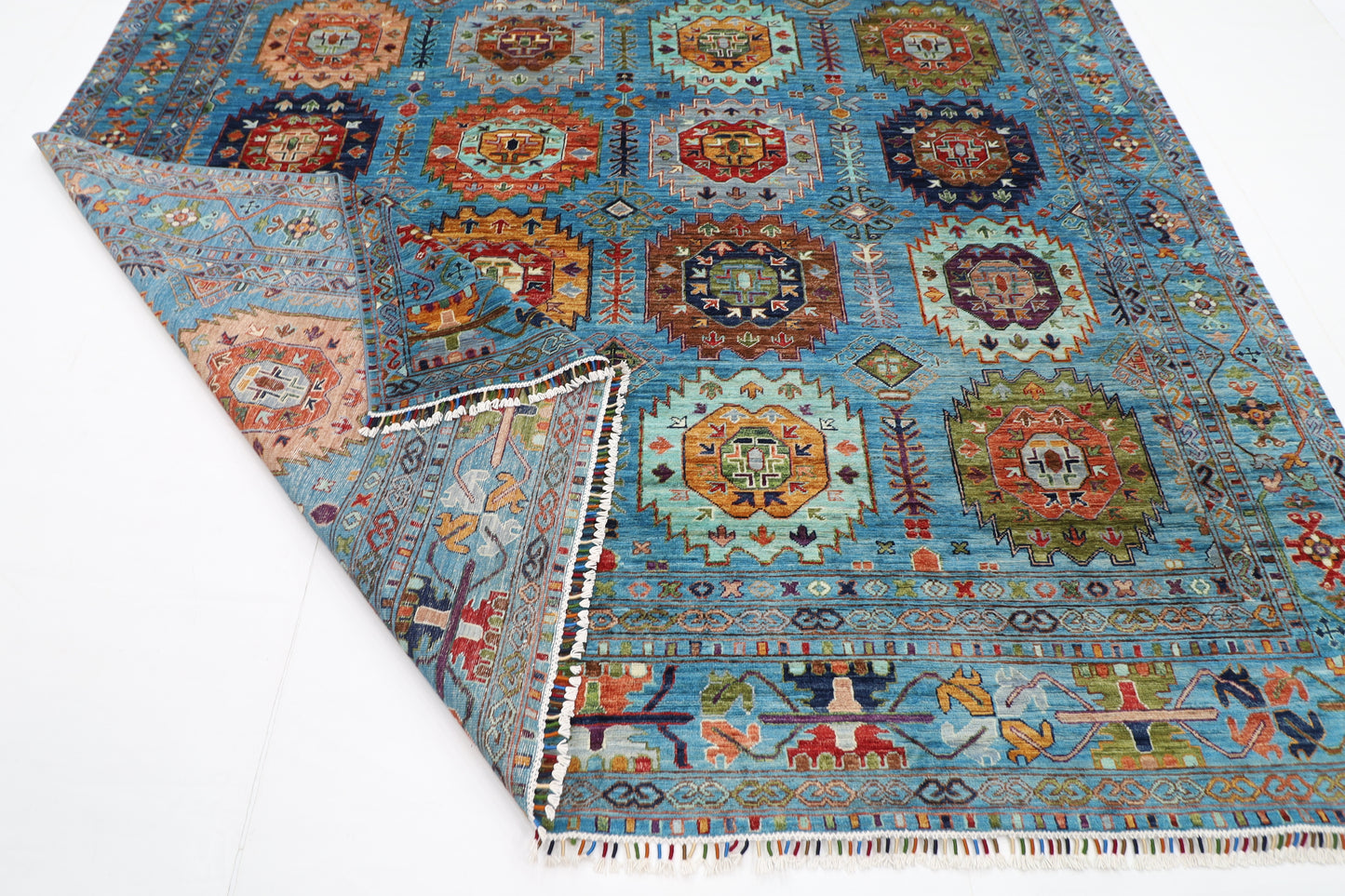 269 x 375 cm | Oriental Waziri Area Rug Afghan Hand Knotted Veg Dye Wool carpet