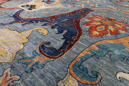 271 x 364 cm | Oriental Kawros Gray Area Rug Afghan Hand Knotted Veg Dye Wool carpet