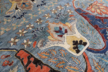 271 x 364 cm | Oriental Kawros Gray Area Rug Afghan Hand Knotted Veg Dye Wool carpet