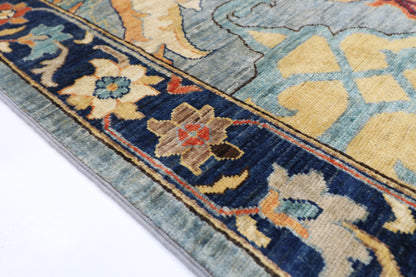 271 x 364 cm | Oriental Kawros Gray Area Rug Afghan Hand Knotted Veg Dye Wool carpet