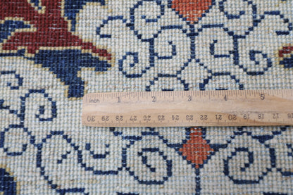 271 x 364 cm | Oriental Kawros Gray Area Rug Afghan Hand Knotted Veg Dye Wool carpet