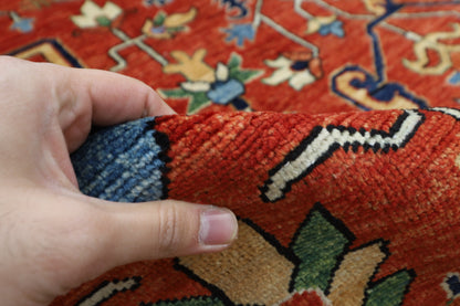 299 x 417 cm | Oriental Serapi Red Area Rug Afghan Hand Knotted Veg Dye Wool carpet
