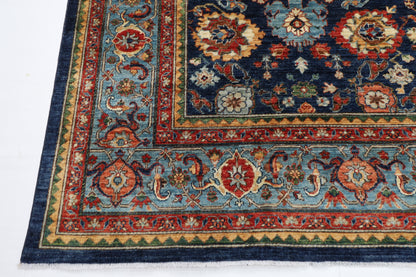 303 x 425 cm | Oriental Bidjar blue Area Rug Afghan Hand Knotted Veg Dye Wool carpet