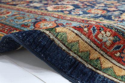 303 x 425 cm | Oriental Bidjar blue Area Rug Afghan Hand Knotted Veg Dye Wool carpet