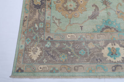 204 x 309 cm | Oushak Tribal Area Rug Afghan Hand Knotted veg Dye Wool carpet