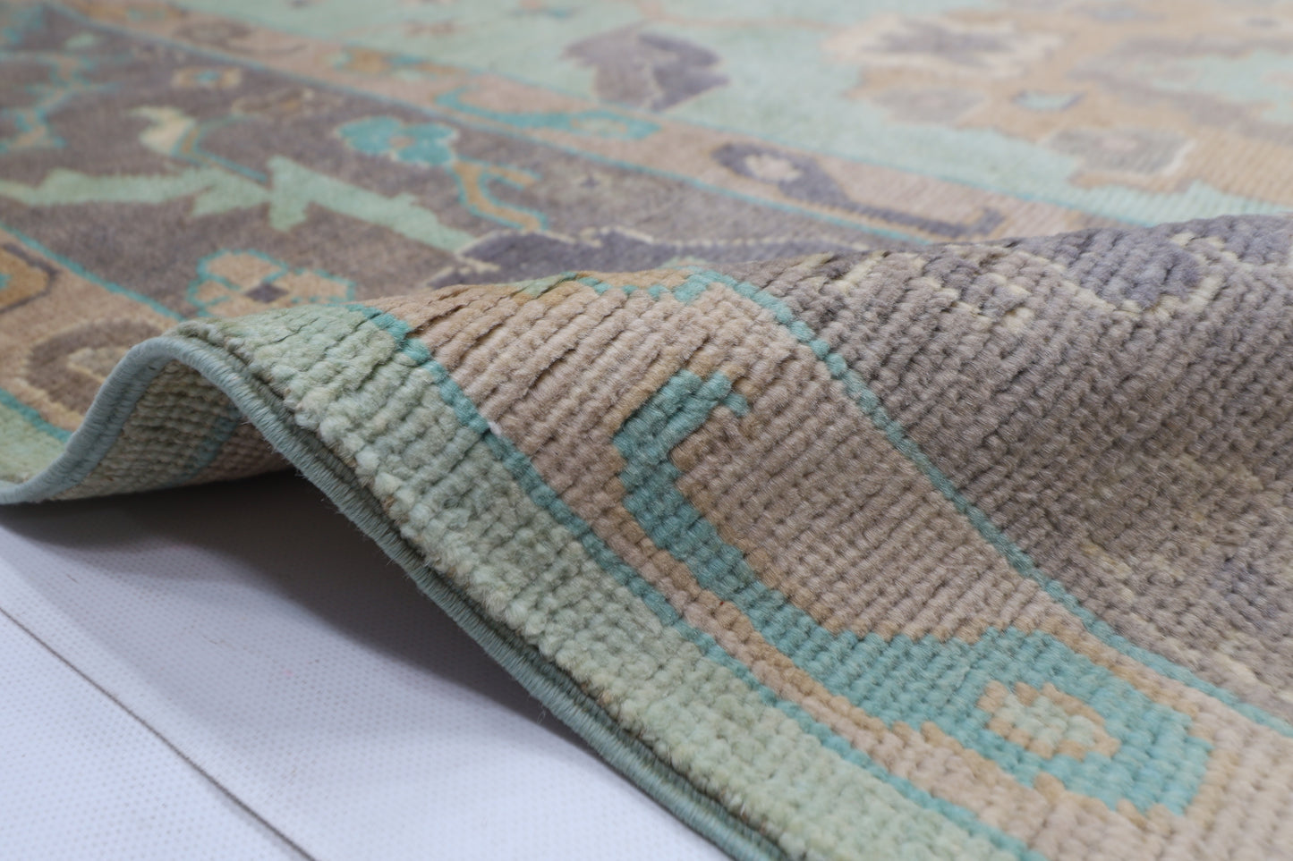 204 x 309 cm | Oushak Tribal Area Rug Afghan Hand Knotted veg Dye Wool carpet