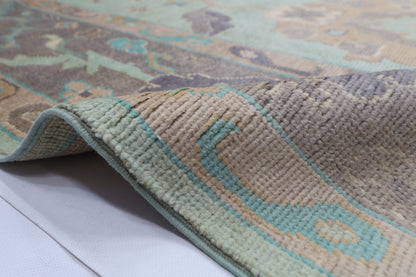 204 x 309 cm | Oushak Tribal Area Rug Afghan Hand Knotted veg Dye Wool carpet