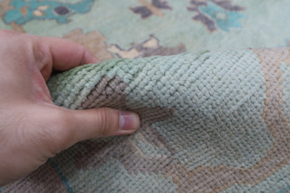 204 x 309 cm | Oushak Tribal Area Rug Afghan Hand Knotted veg Dye Wool carpet