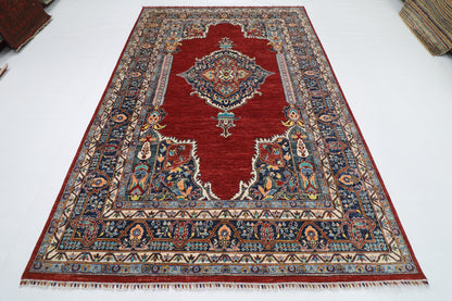 200 x 297 cm |  heriz Red Tribal Area Rug Afghan Hand Knotted veg Dye Wool carpet