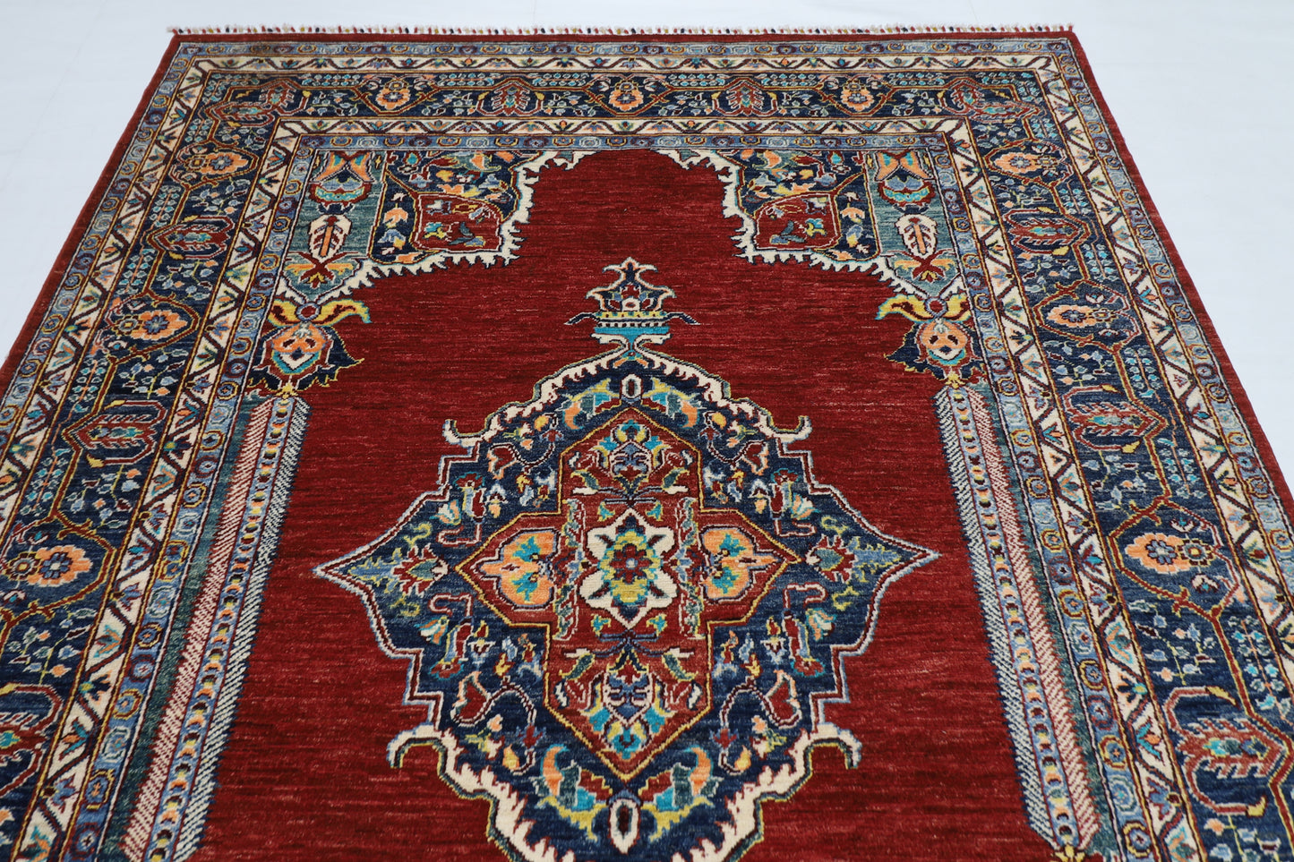 200 x 297 cm |  heriz Red Tribal Area Rug Afghan Hand Knotted veg Dye Wool carpet