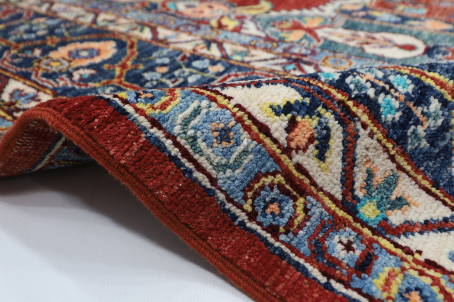 200 x 297 cm |  heriz Red Tribal Area Rug Afghan Hand Knotted veg Dye Wool carpet