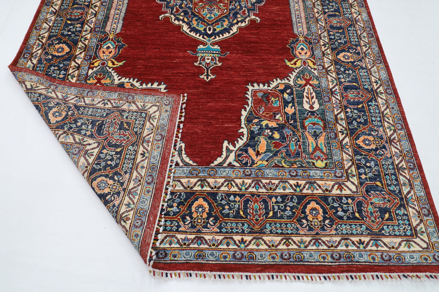 200 x 297 cm |  heriz Red Tribal Area Rug Afghan Hand Knotted veg Dye Wool carpet