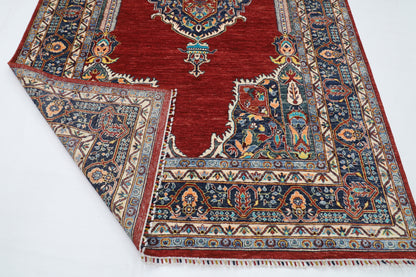 200 x 297 cm |  heriz Red Tribal Area Rug Afghan Hand Knotted veg Dye Wool carpet