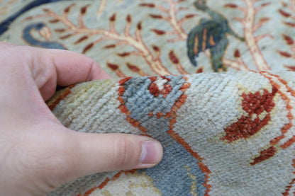 200 x 294 cm | Oriental Birds Gray Area Rug Afghan Hand Knotted Veg Dye Wool carpet