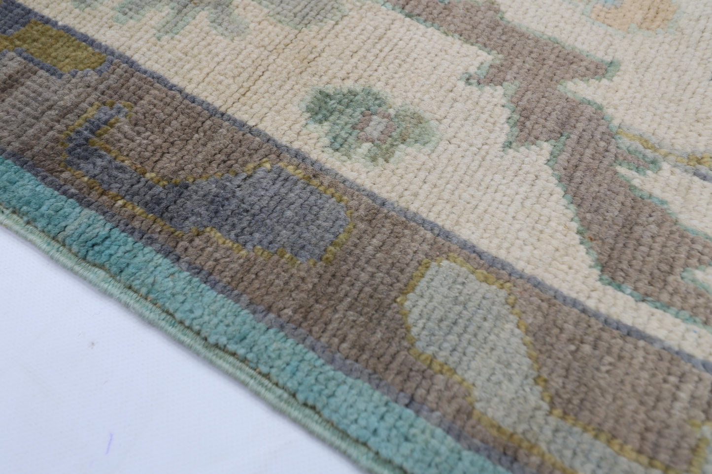 197 x 302 cm |  Floral Oushak  Tribal Area Rug Afghan Hand Knotted veg Dye Wool carpet