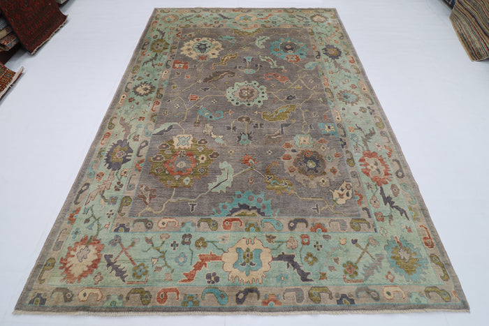 208 x 302 cm |  Floral Oushak Tribal Area Rug Afghan Hand Knotted veg Dye Wool carpet