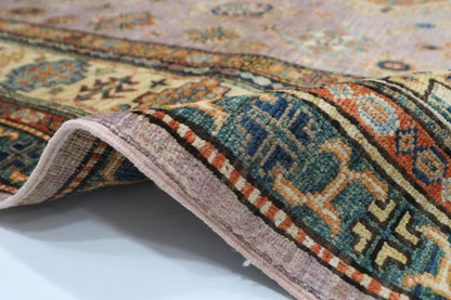 198 x 300 cm | Oriental kazak Pink Area Rug Afghan Hand Knotted Veg Dye Wool carpet