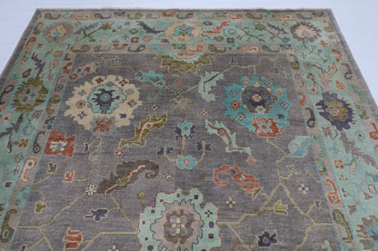 208 x 302 cm |  Floral Oushak Tribal Area Rug Afghan Hand Knotted veg Dye Wool carpet