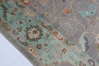 208 x 302 cm |  Floral Oushak Tribal Area Rug Afghan Hand Knotted veg Dye Wool carpet