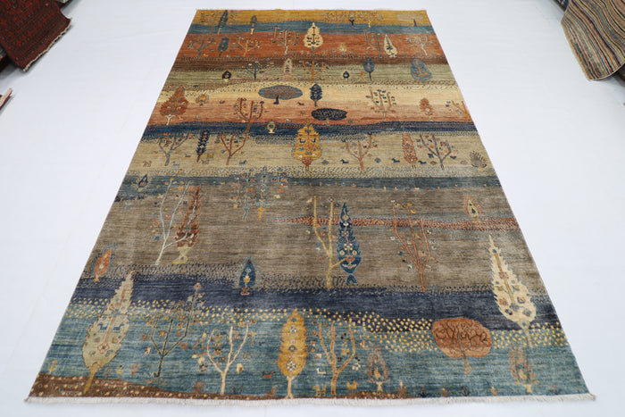 203 x 297 cm |  landscape Tribal Area Rug Afghan Hand Knotted veg Dye Wool carpet