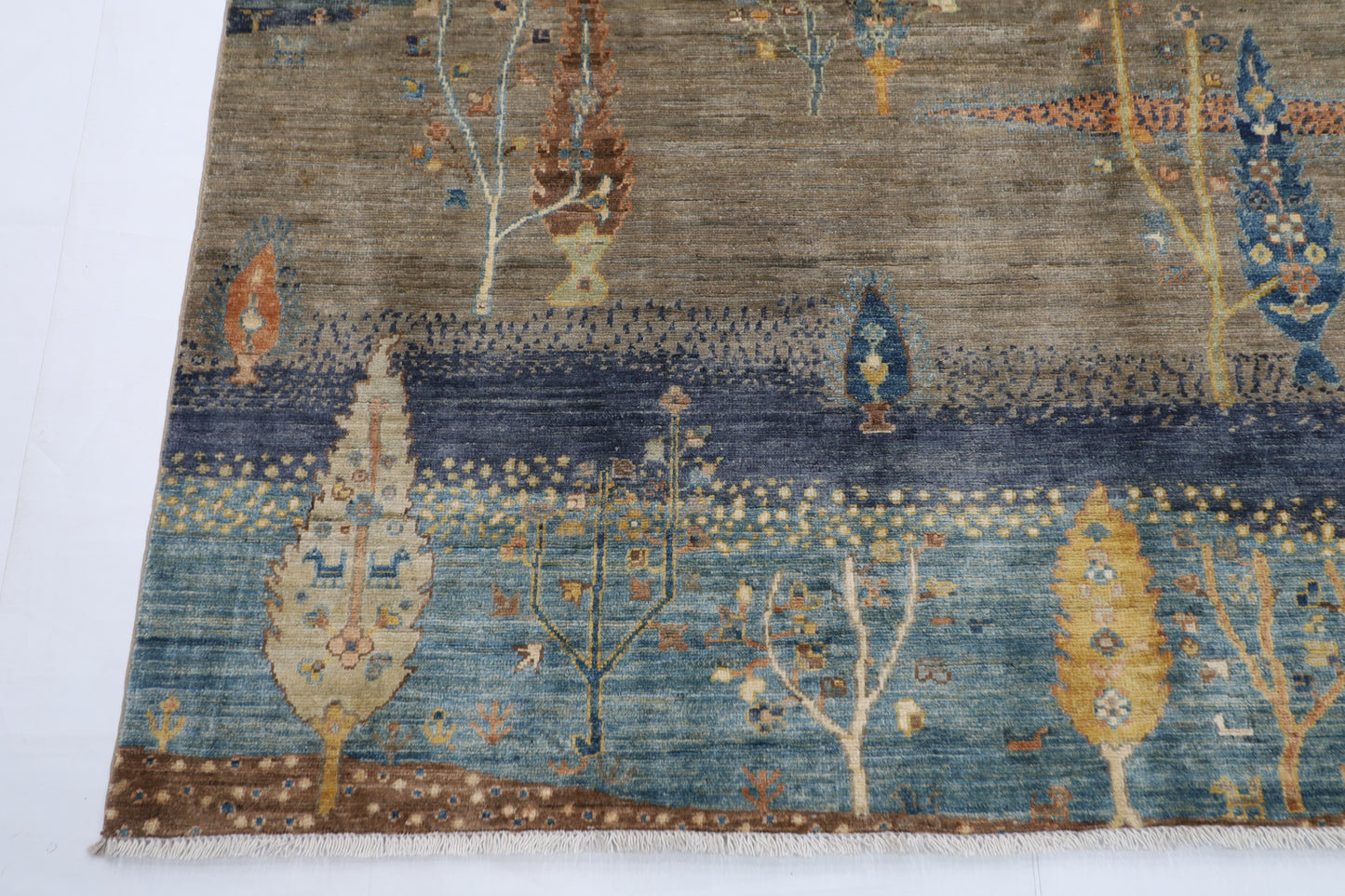 203 x 297 cm |  landscape Tribal Area Rug Afghan Hand Knotted veg Dye Wool carpet