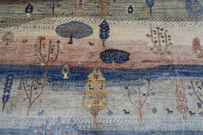 203 x 297 cm |  landscape Tribal Area Rug Afghan Hand Knotted veg Dye Wool carpet