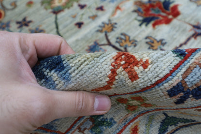 194 x 298 cm | Oriental Floral Area Rug Afghan Hand Knotted Veg Dye Wool carpet