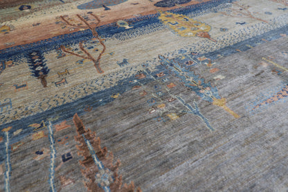 203 x 297 cm |  landscape Tribal Area Rug Afghan Hand Knotted veg Dye Wool carpet