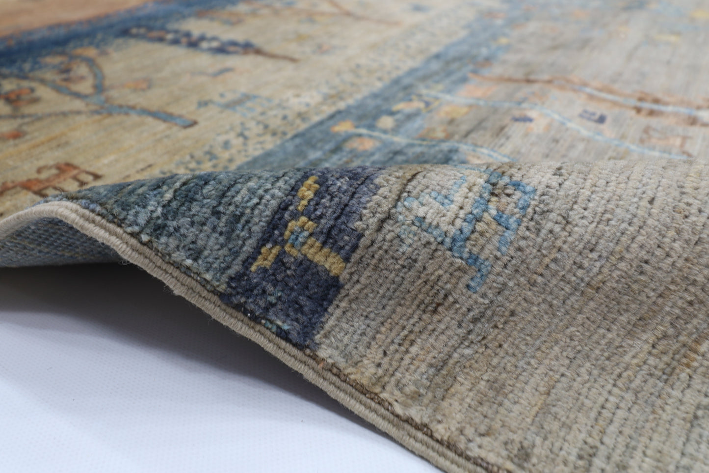 203 x 297 cm |  landscape Tribal Area Rug Afghan Hand Knotted veg Dye Wool carpet