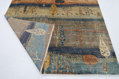203 x 297 cm |  landscape Tribal Area Rug Afghan Hand Knotted veg Dye Wool carpet