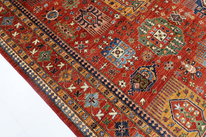 198 x 304 cm | Oriental Waziri Area Rug Afghan Hand Knotted Veg Dye Wool carpet