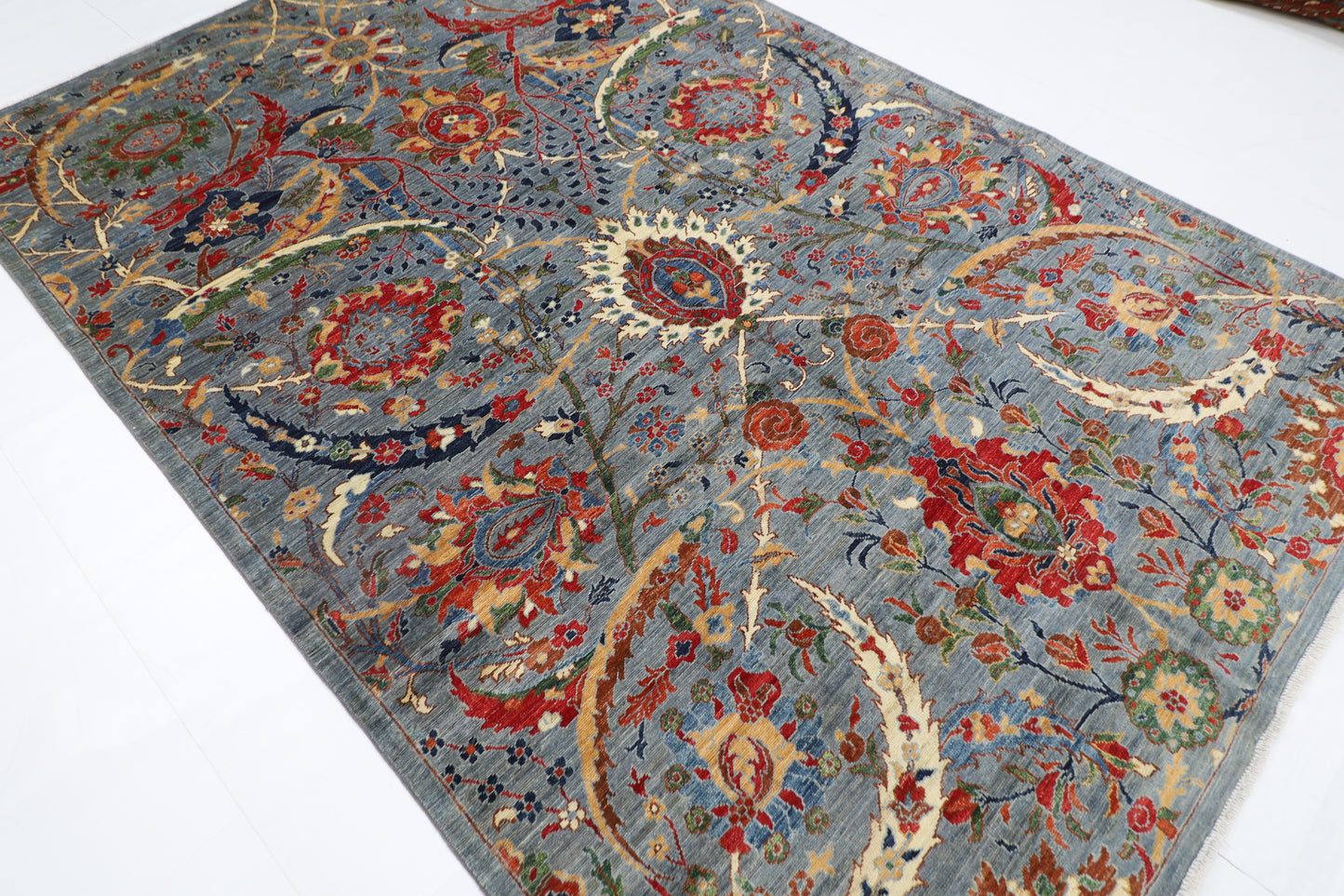 200 x 300 cm | Oriental Bidjar Gray Area Rug Afghan Hand Knotted Veg Dye Wool carpet