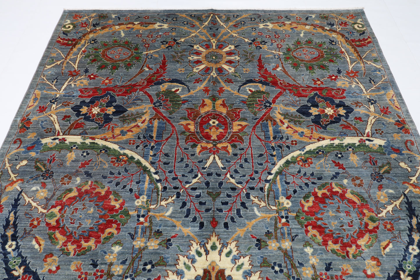200 x 300 cm | Oriental Bidjar Gray Area Rug Afghan Hand Knotted Veg Dye Wool carpet