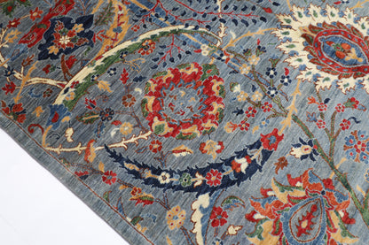 200 x 300 cm | Oriental Bidjar Gray Area Rug Afghan Hand Knotted Veg Dye Wool carpet