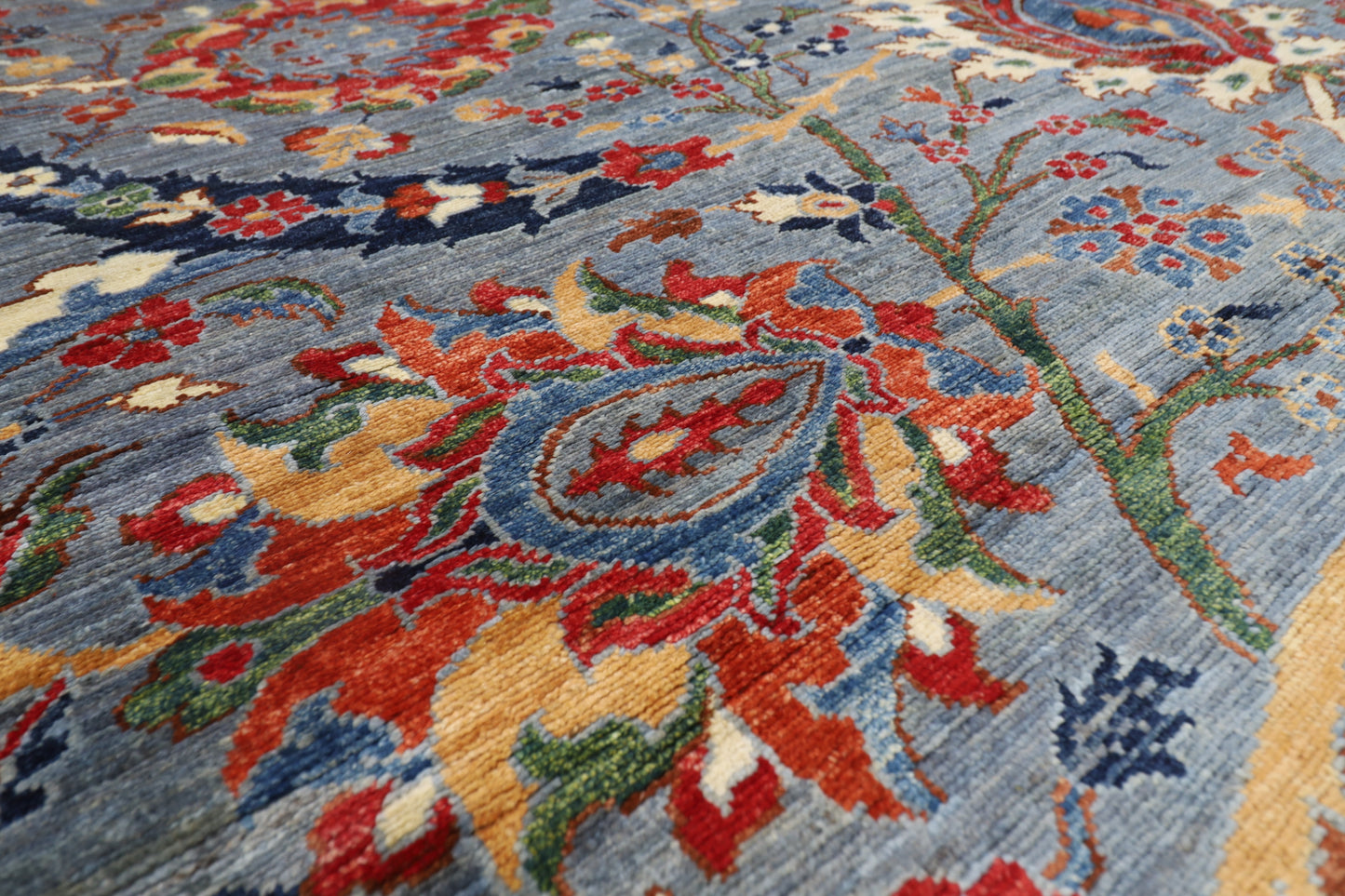 200 x 300 cm | Oriental Bidjar Gray Area Rug Afghan Hand Knotted Veg Dye Wool carpet