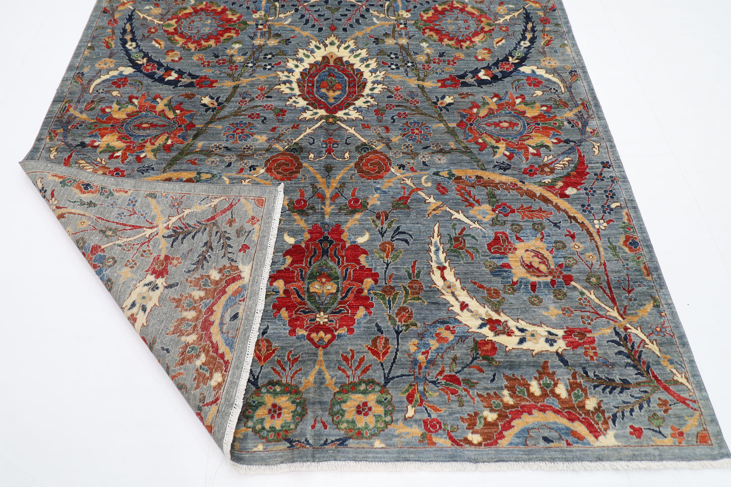 200 x 300 cm | Oriental Bidjar Gray Area Rug Afghan Hand Knotted Veg Dye Wool carpet