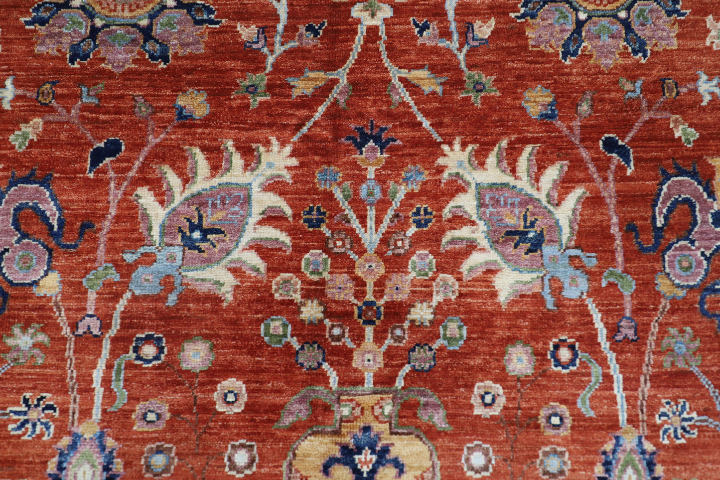 166 x 242 cm | Oriental Sultani Orange Area Rug Afghan Hand Knotted Veg Dye Wool carpet